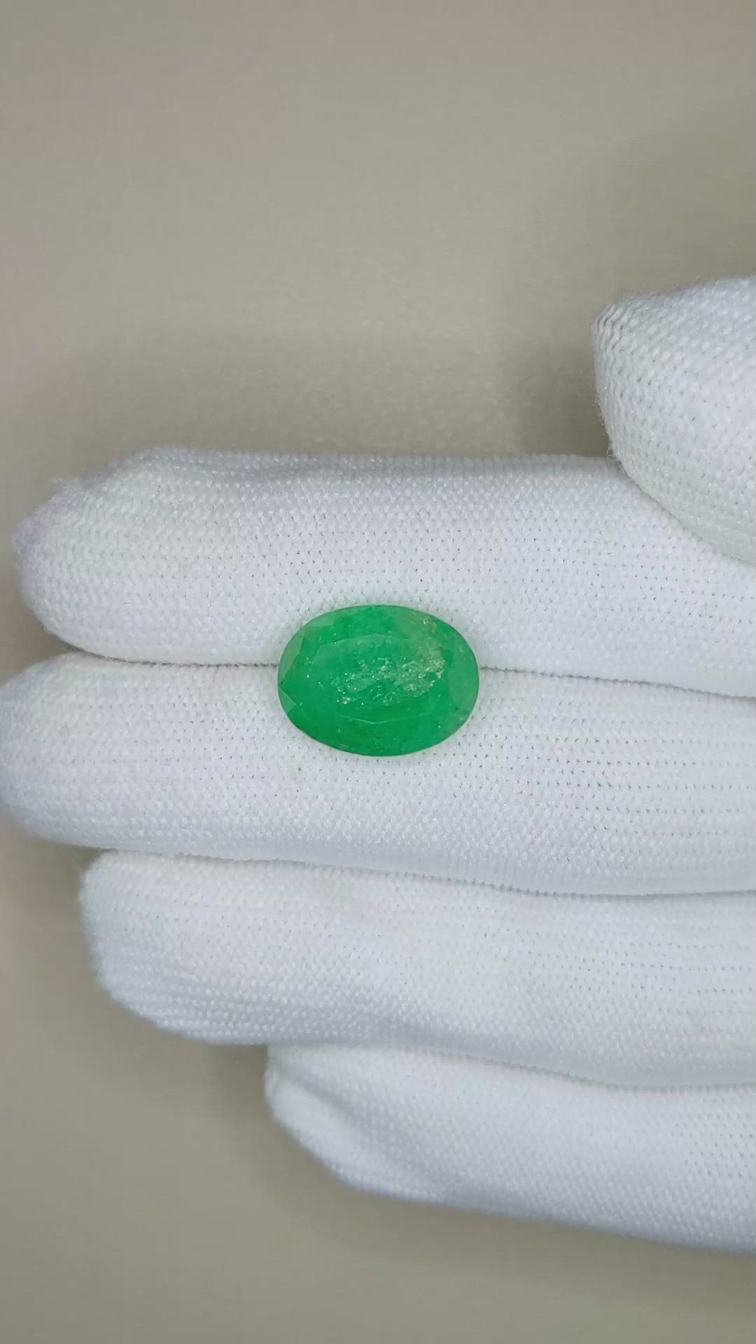 8.25 Ct. Emerald from Zambia Size Video