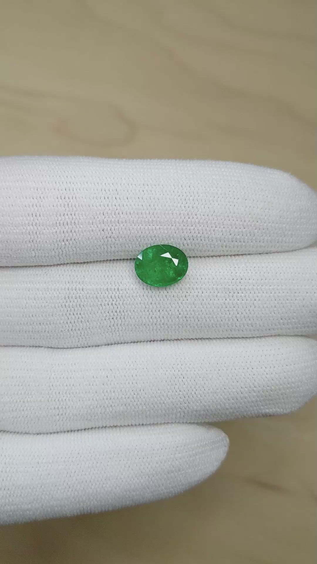 2.26 Ct. Emerald from Zambia Size Video