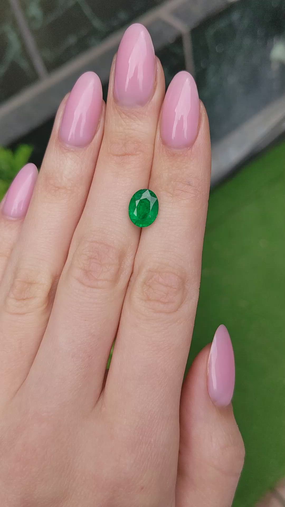 2.26 Ct. Emerald from Zambia Size Video