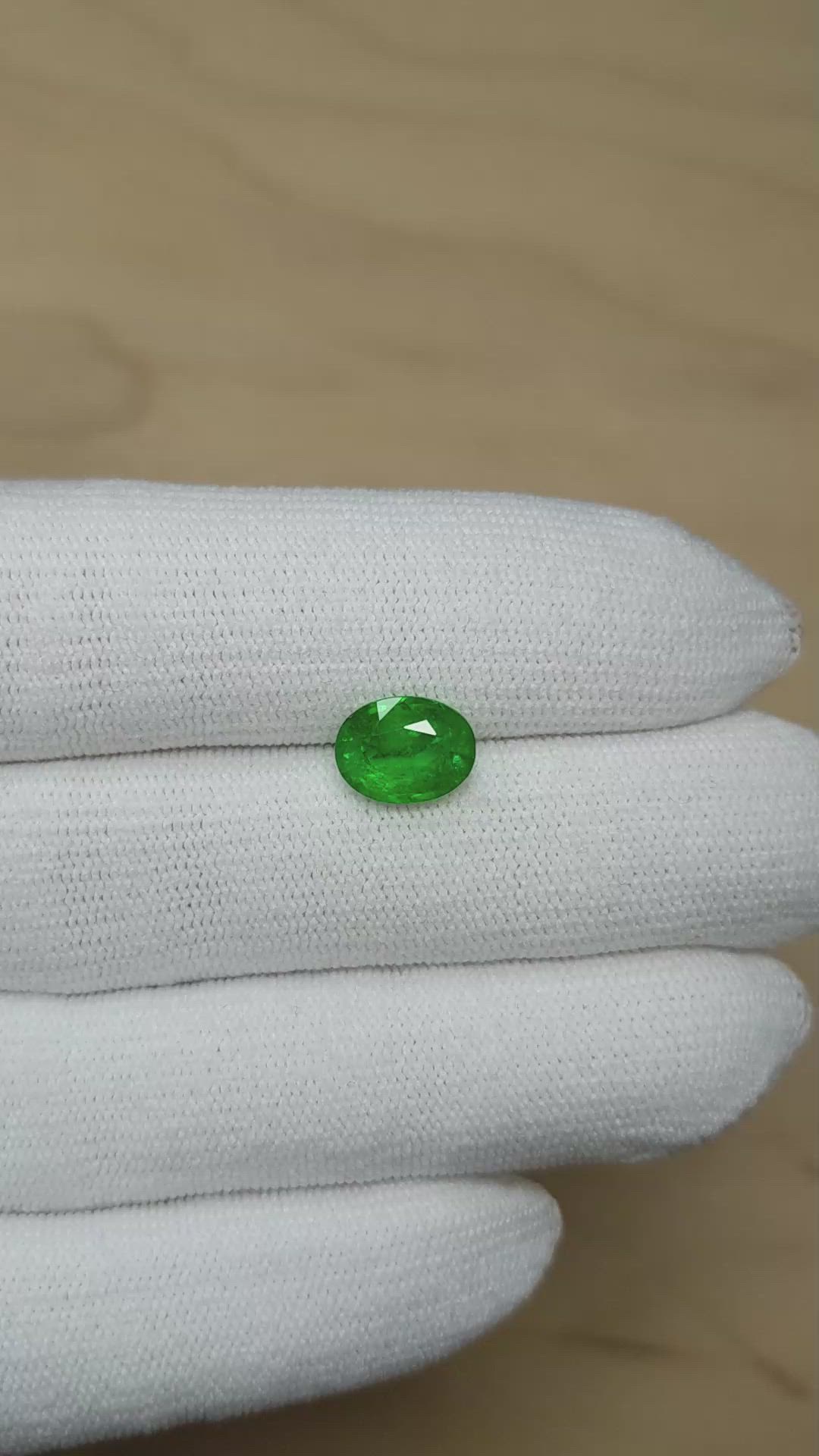 2.21 Ct. Emerald from Zambia Size Video