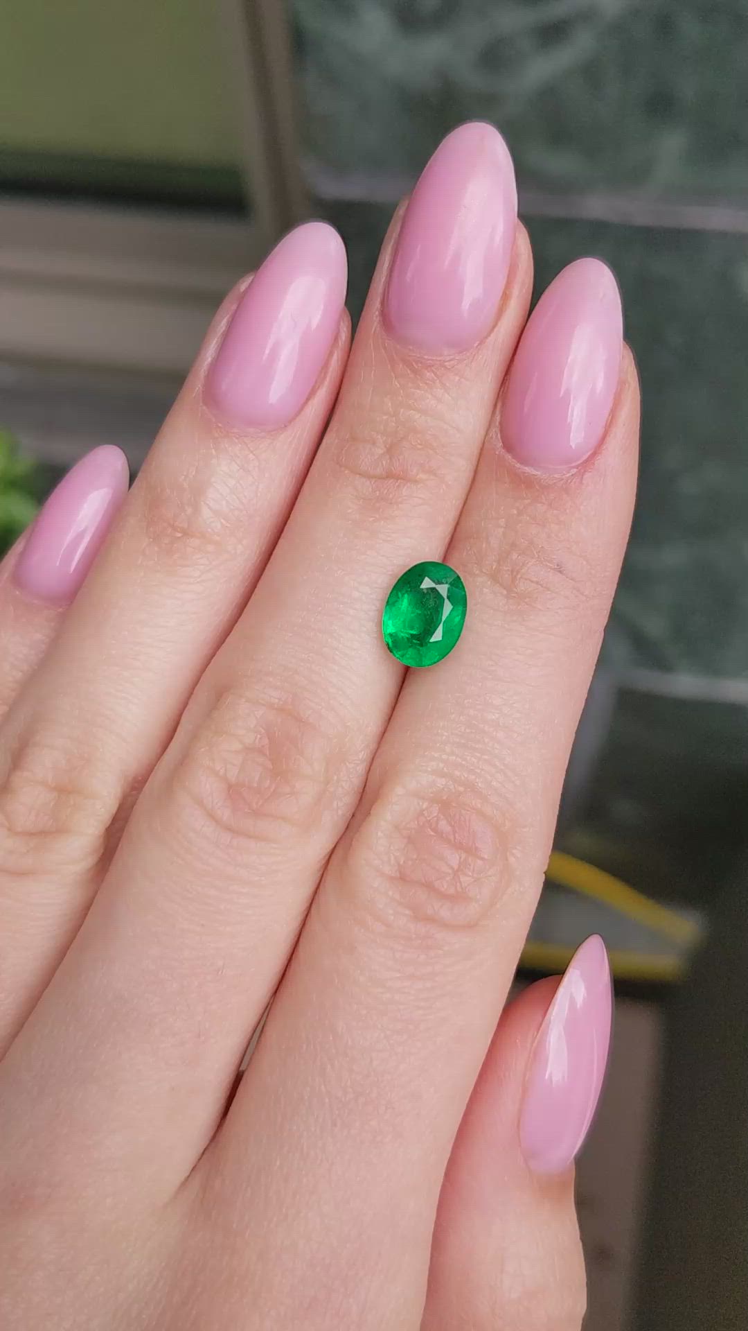 2.21 Ct. Emerald from Zambia Size Video