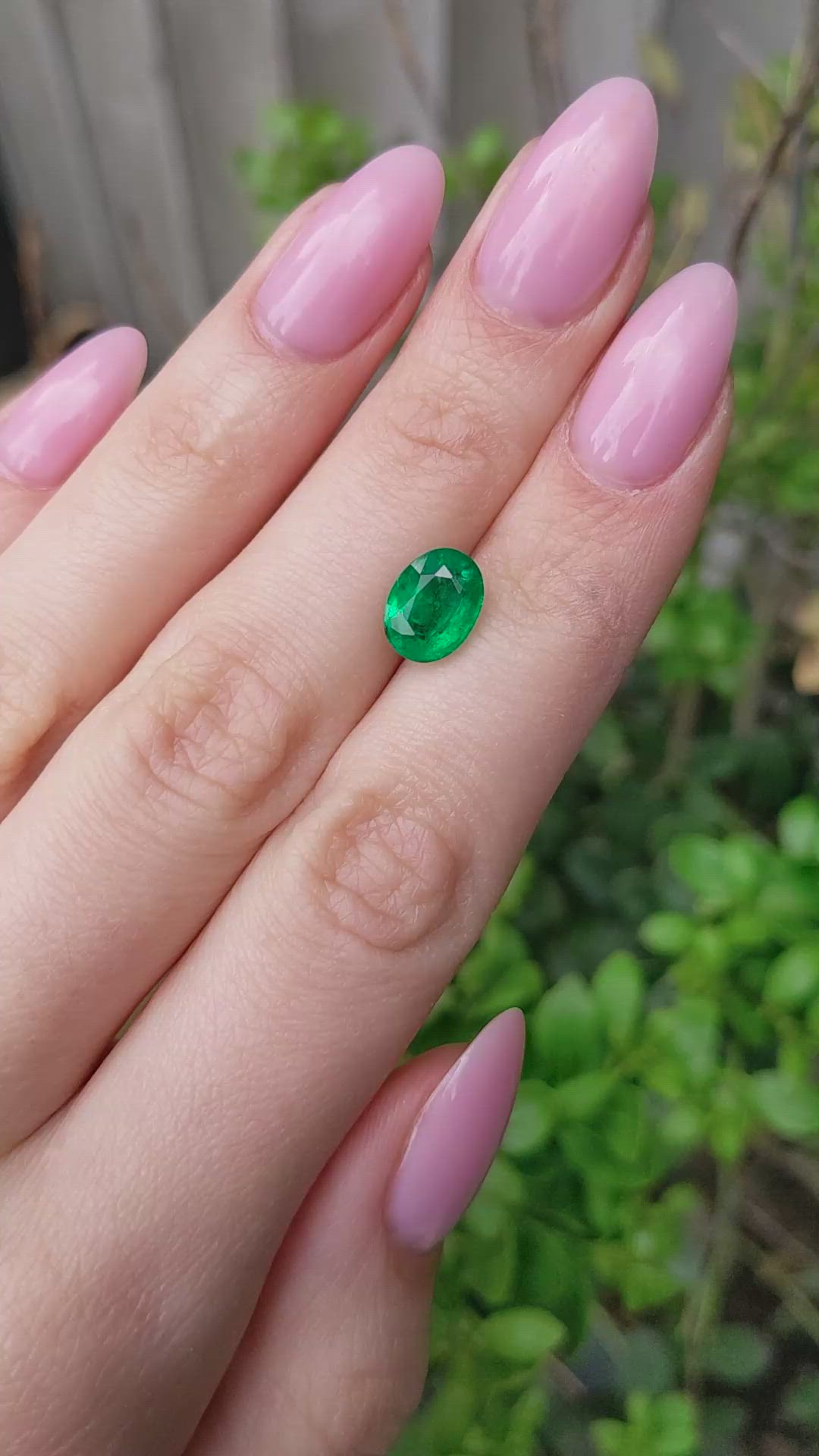2.21 Ct. Emerald from Zambia Size Video
