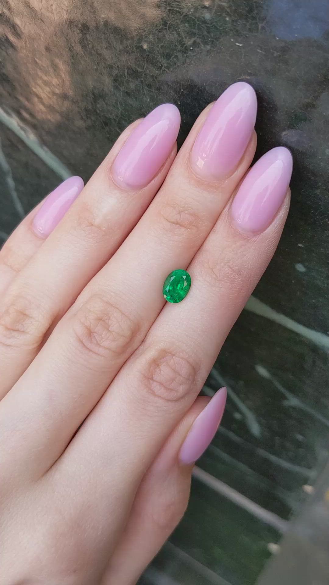 1.12 Ct. Emerald from Zambia Size Video