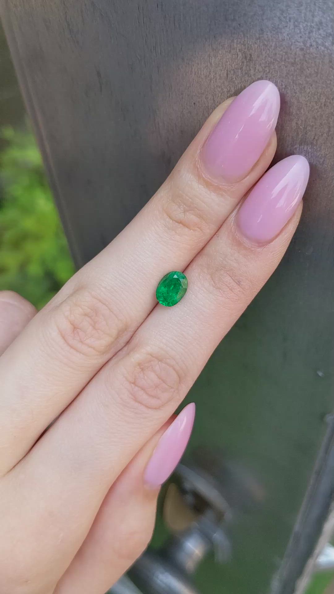 1.12 Ct. Emerald from Zambia Size Video