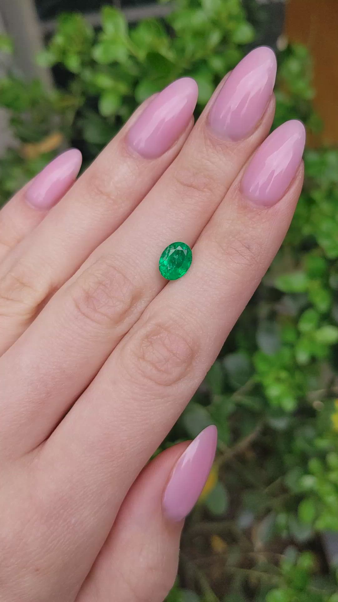 1.44 Ct. Emerald from Zambia Size Video