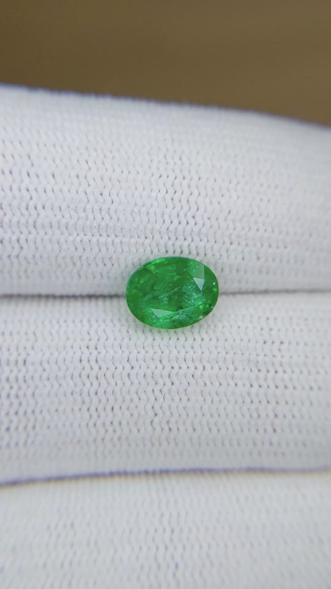 1.44 Ct. Emerald from Zambia Size Video