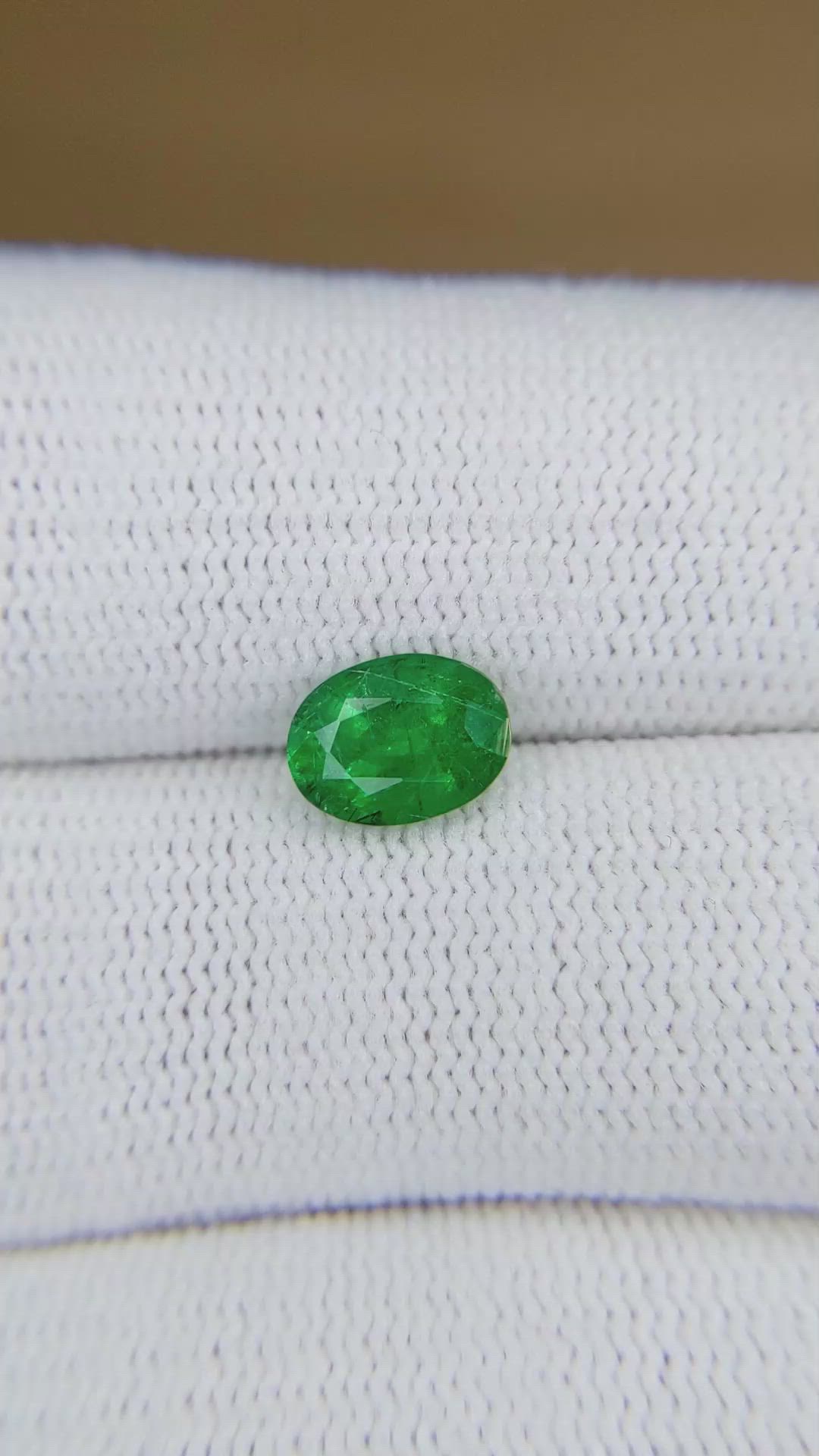 1.16 Ct. Emerald from Zambia Size Video