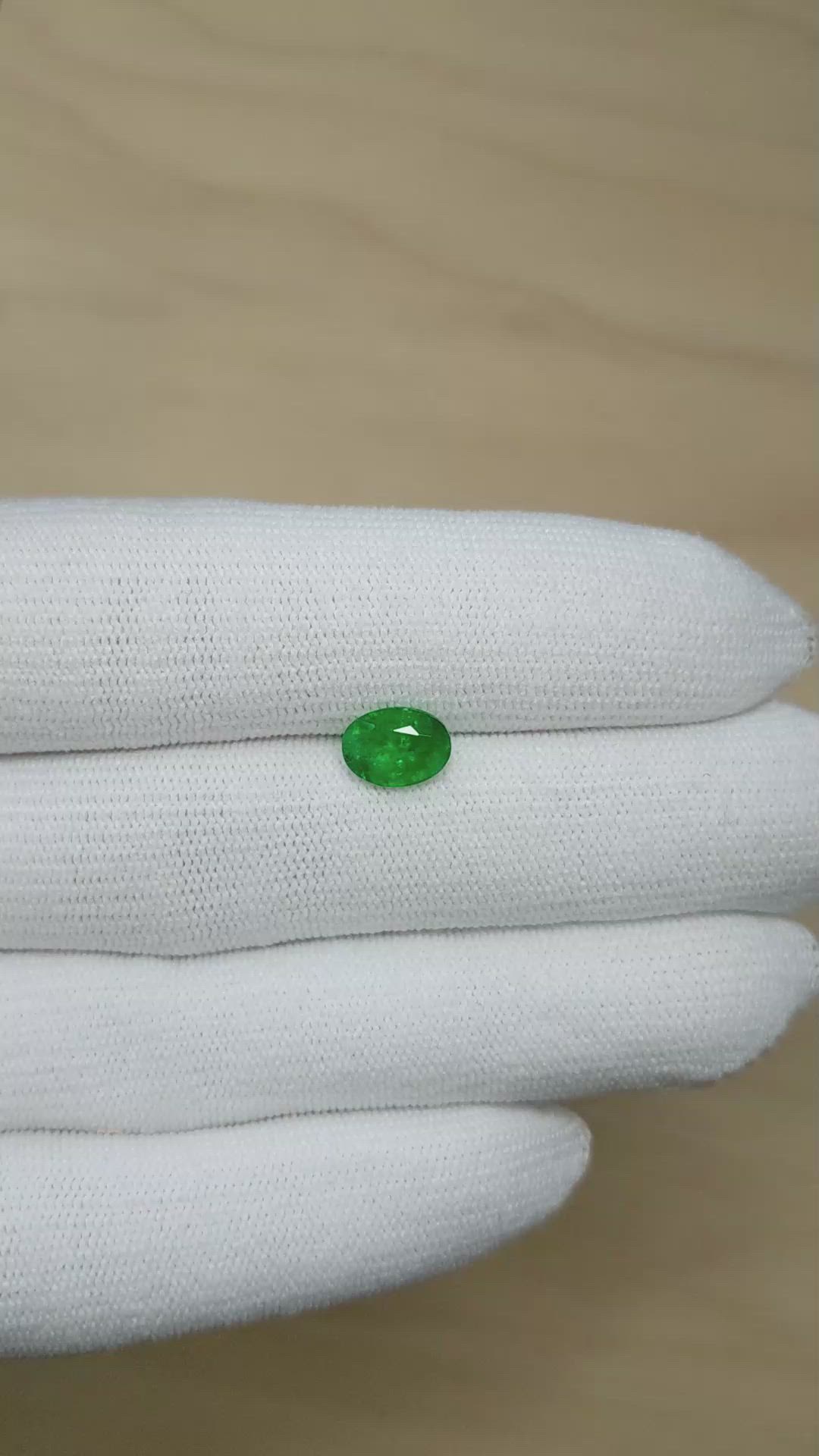 1.47 Ct. Emerald from Zambia Size Video