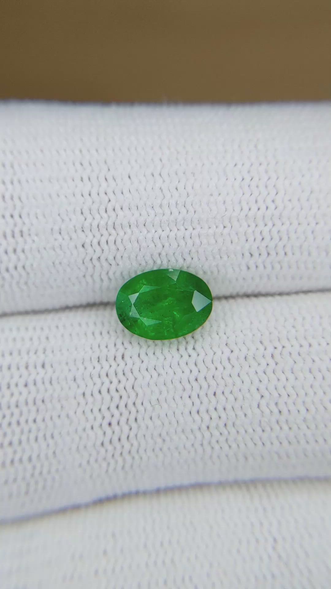 1.47 Ct. Emerald from Zambia Size Video