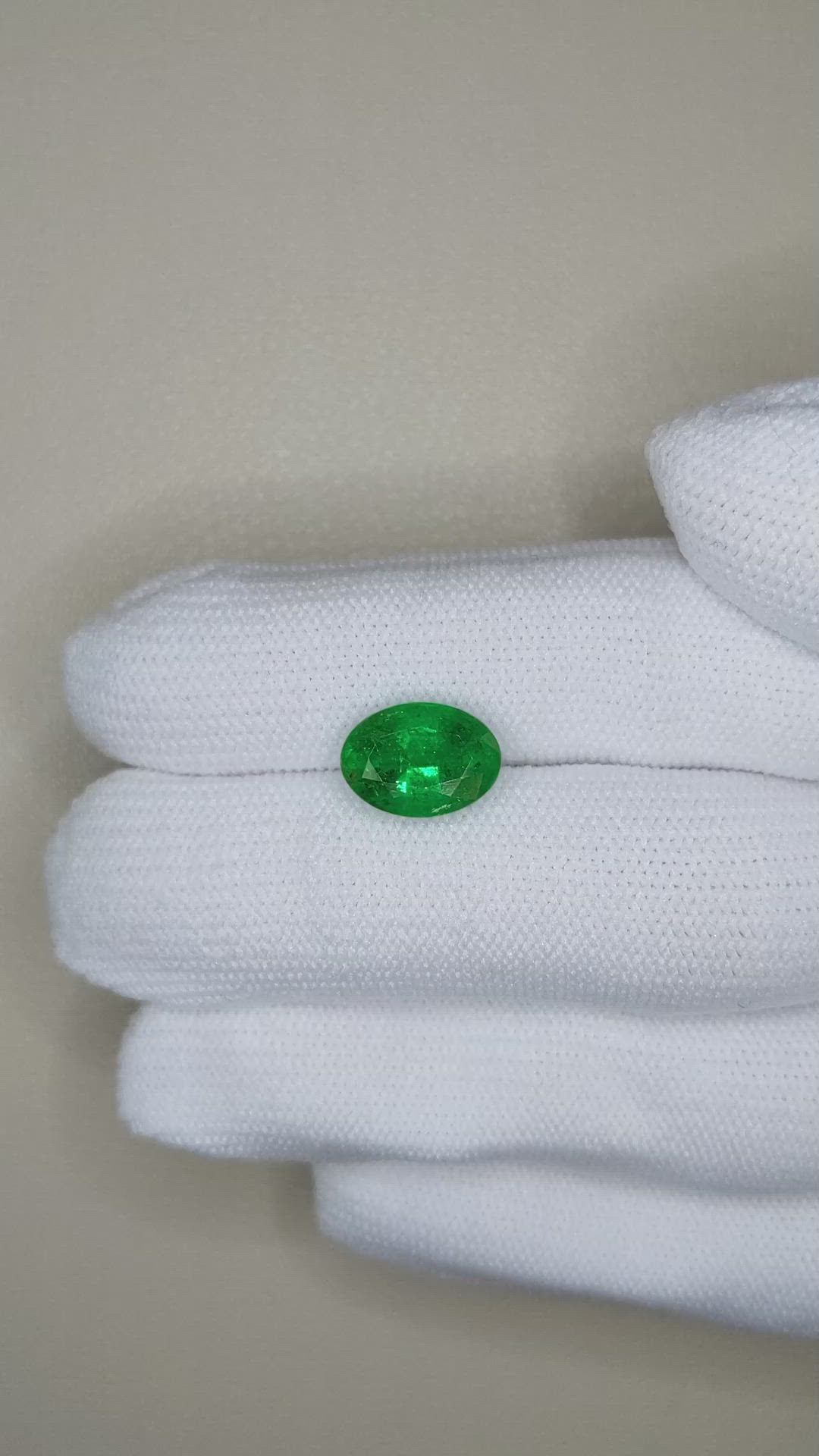 3.17 Ct. Emerald from Zambia Size Video