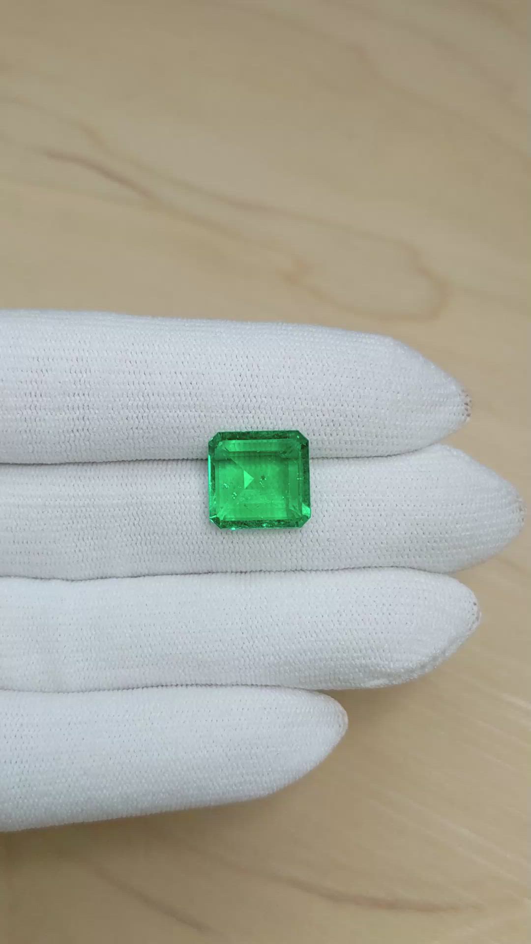 5.98 Ct. Emerald from Colombia Size Video