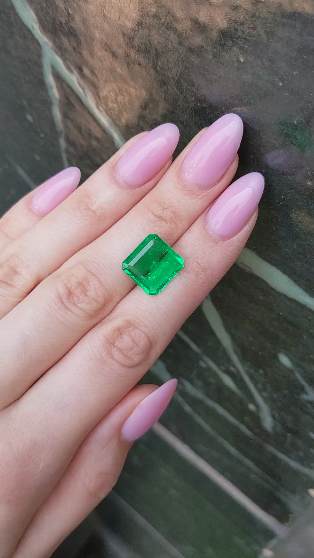 5.98 Ct. Emerald from Colombia Size Video