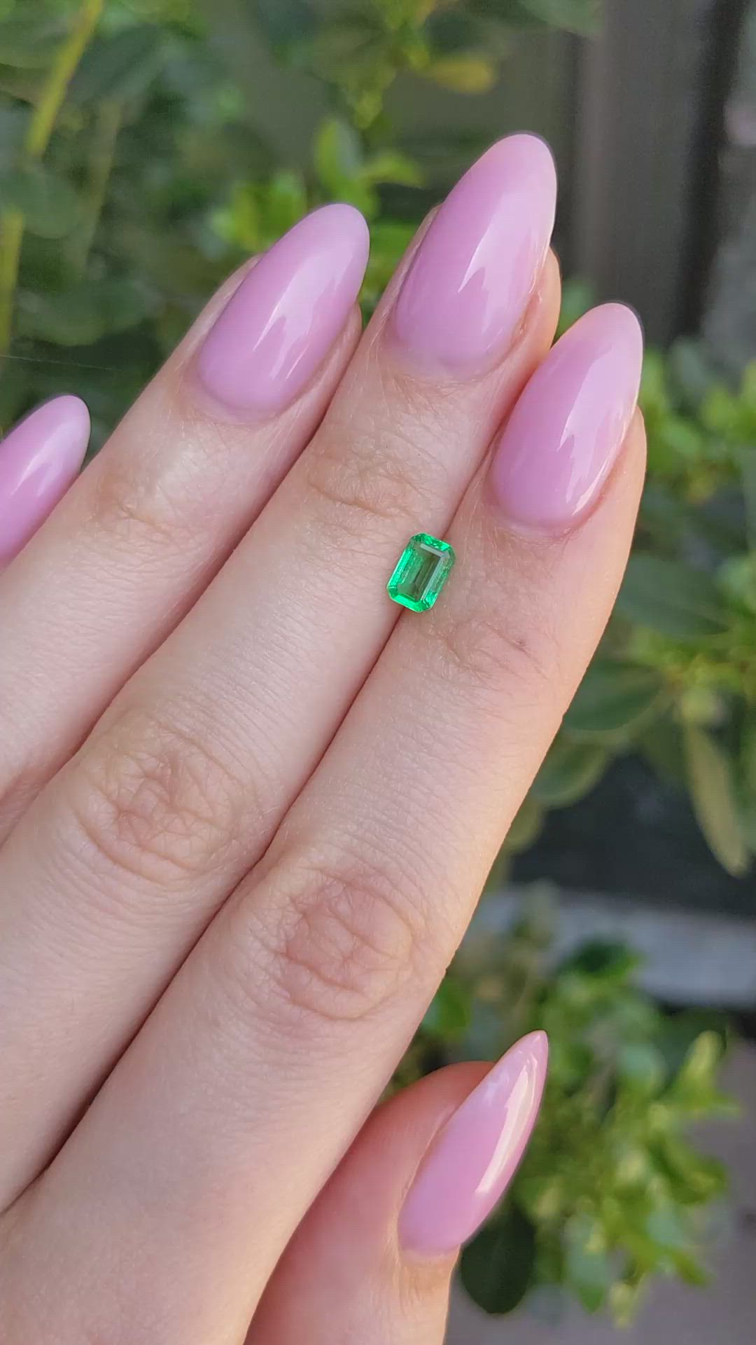 0.54 Ct. Emerald from Afghanistan Size Video