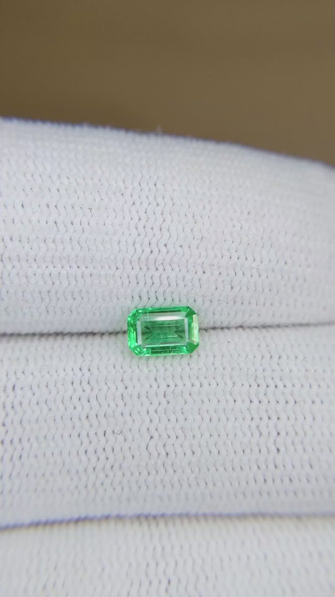 0.54 Ct. Emerald from Afghanistan Size Video