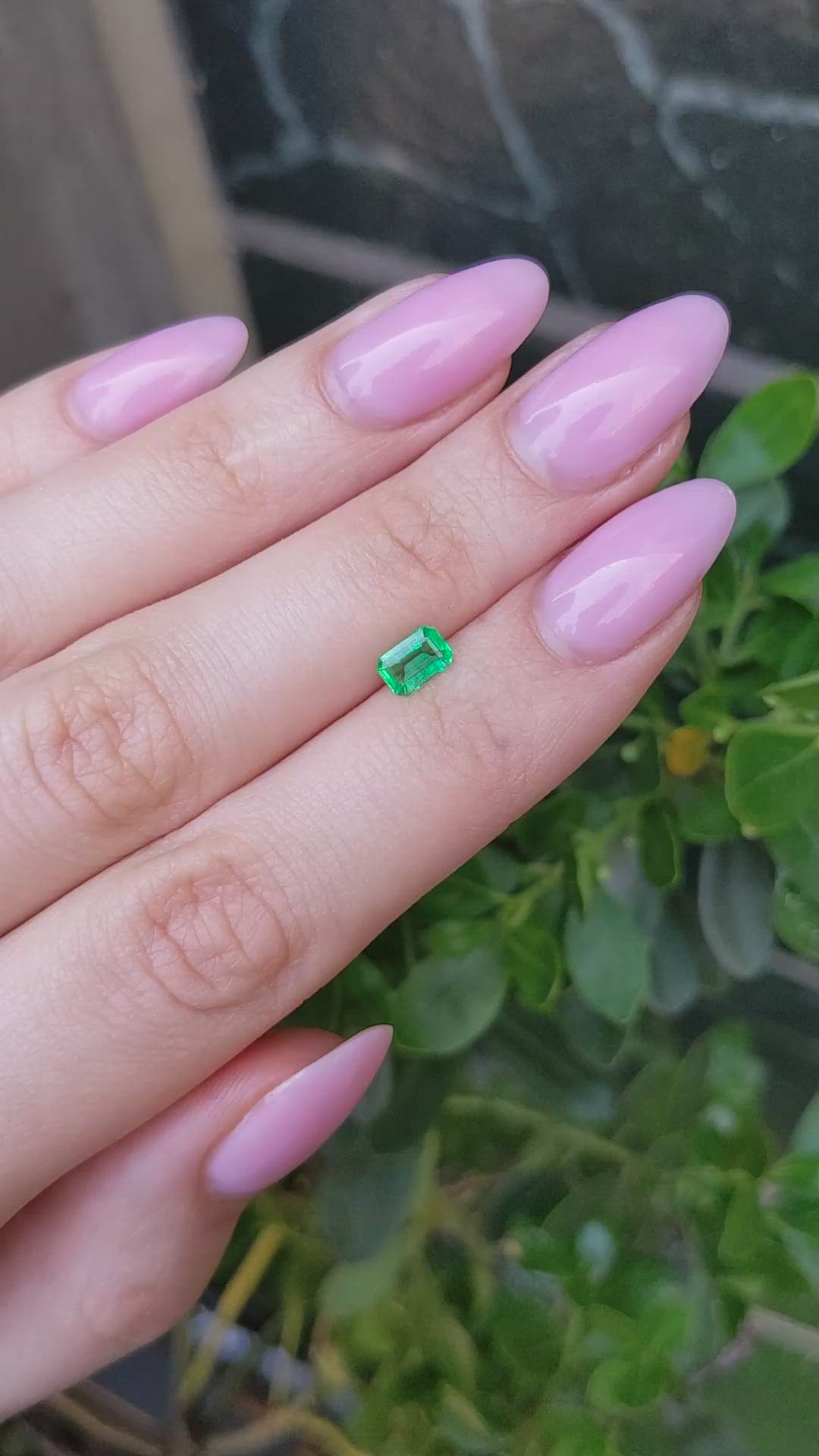 0.54 Ct. Emerald from Afghanistan Size Video