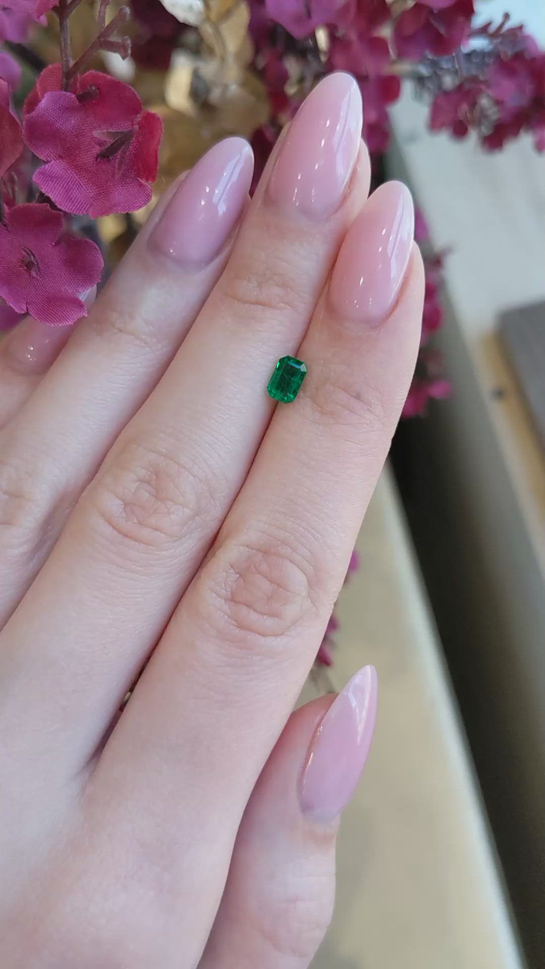 0.53 Ct. Emerald from Afghanistan Size Video