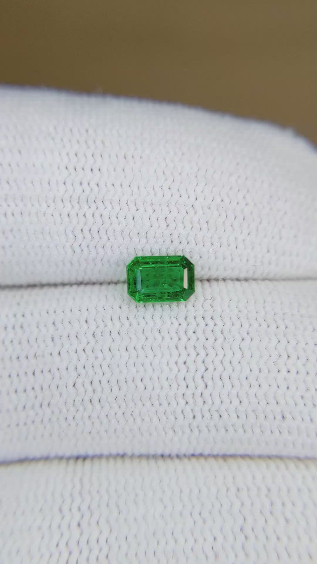 0.53 Ct. Emerald from Afghanistan Size Video
