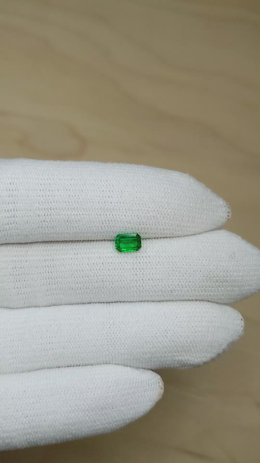 0.53 Ct. Emerald from Afghanistan Size Video