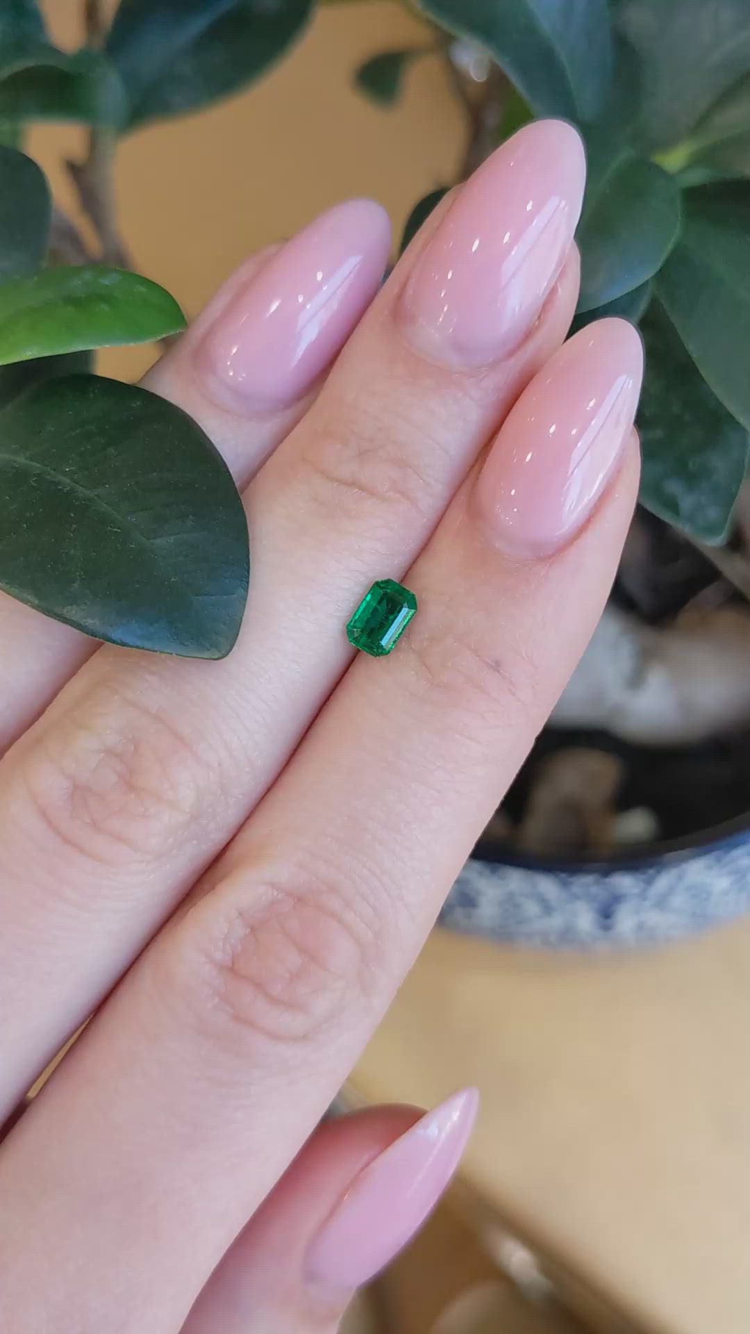 0.53 Ct. Emerald from Afghanistan Size Video