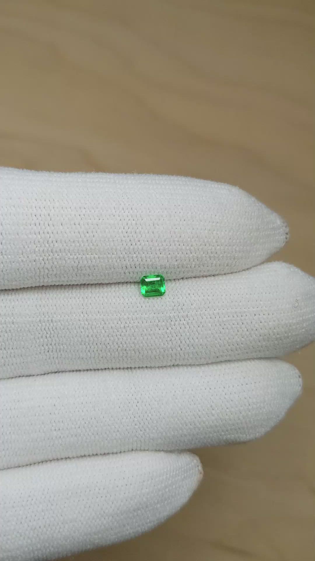 0.24 Ct. Emerald from Afghanistan Size Video