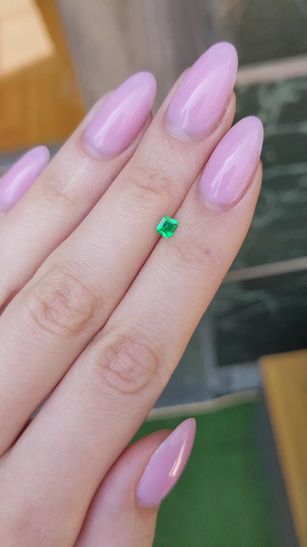 0.24 Ct. Emerald from Afghanistan Size Video