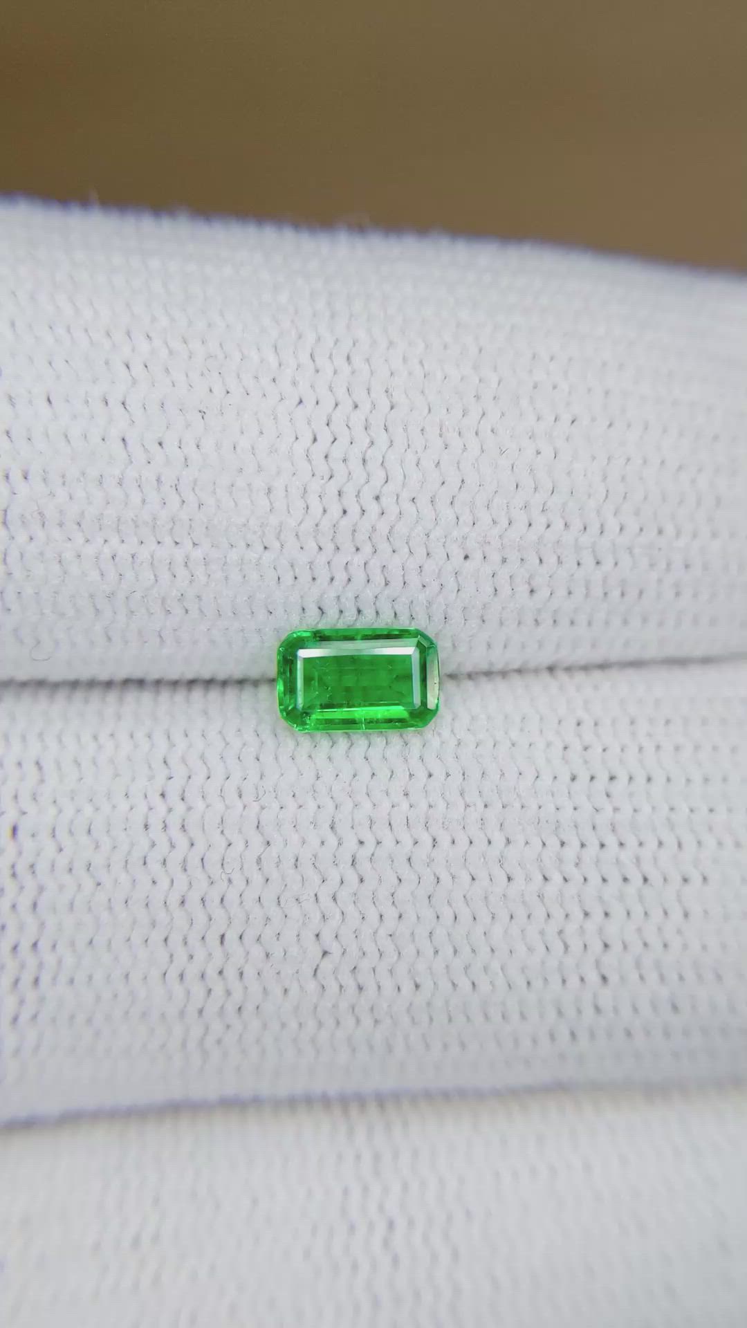 0.49 Ct. Emerald from Afghanistan Size Video