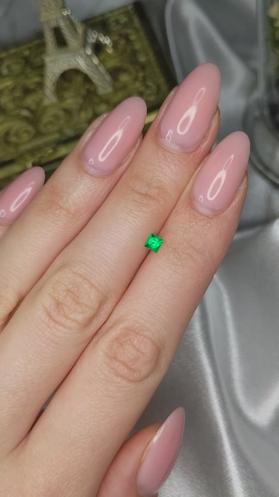 0.20 Ct. Emerald from Afghanistan Size Video