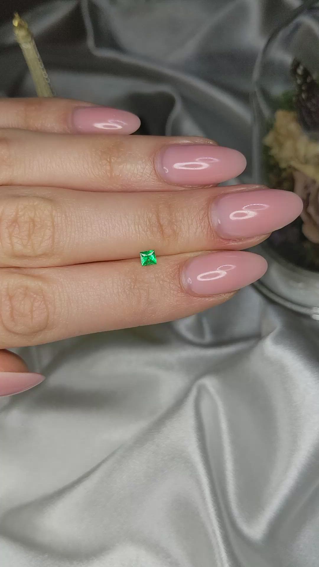 0.20 Ct. Emerald from Afghanistan Size Video