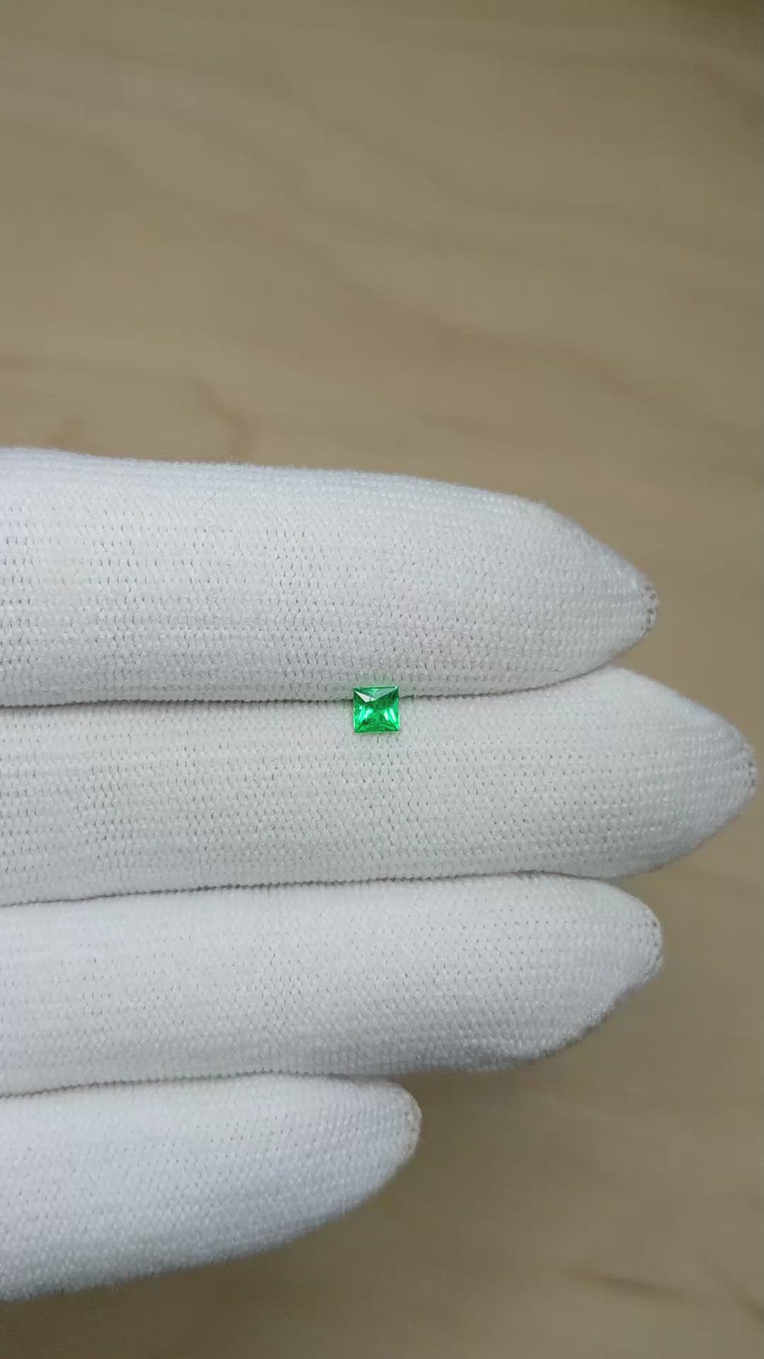 0.20 Ct. Emerald from Afghanistan Size Video