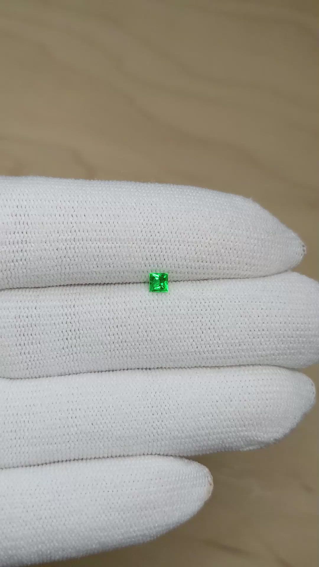 0.18 Ct. Emerald from Afghanistan Size Video