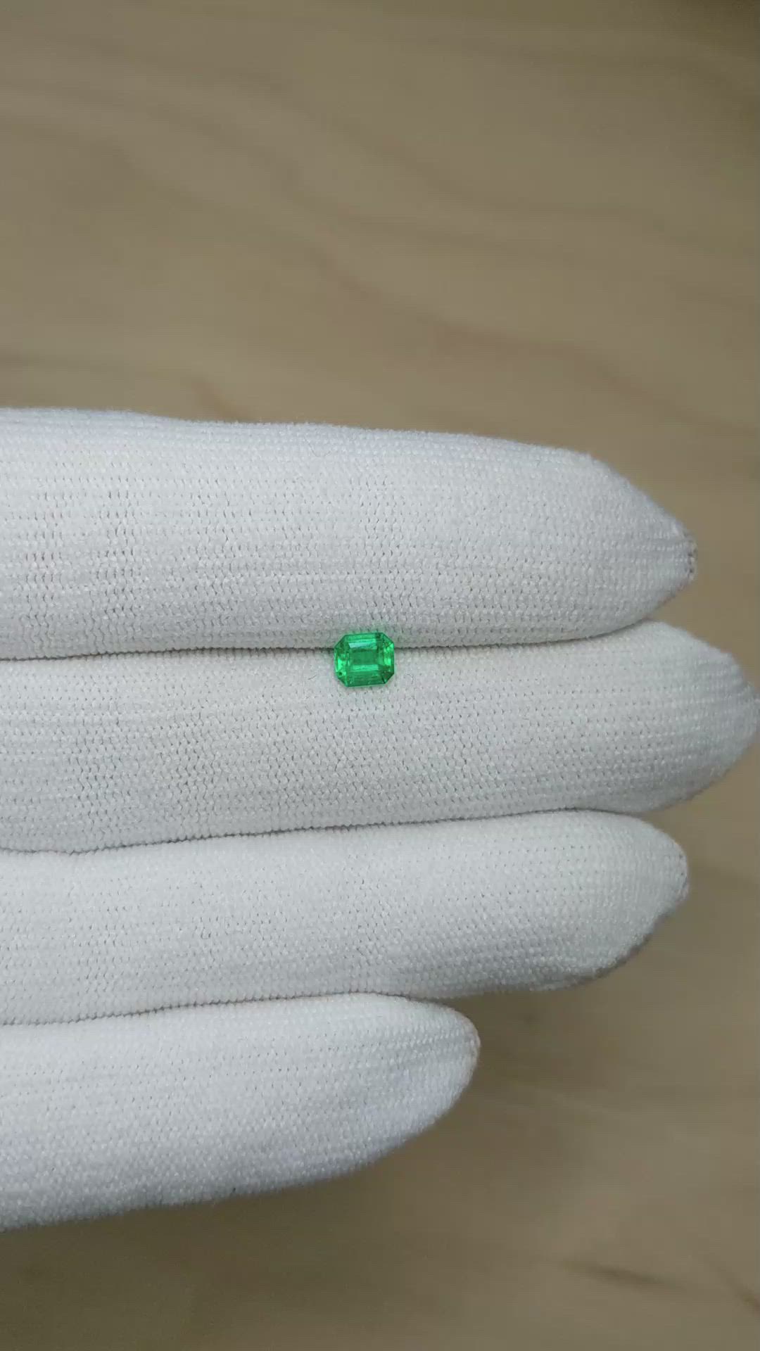 0.39 Ct. Emerald from Afghanistan Size Video