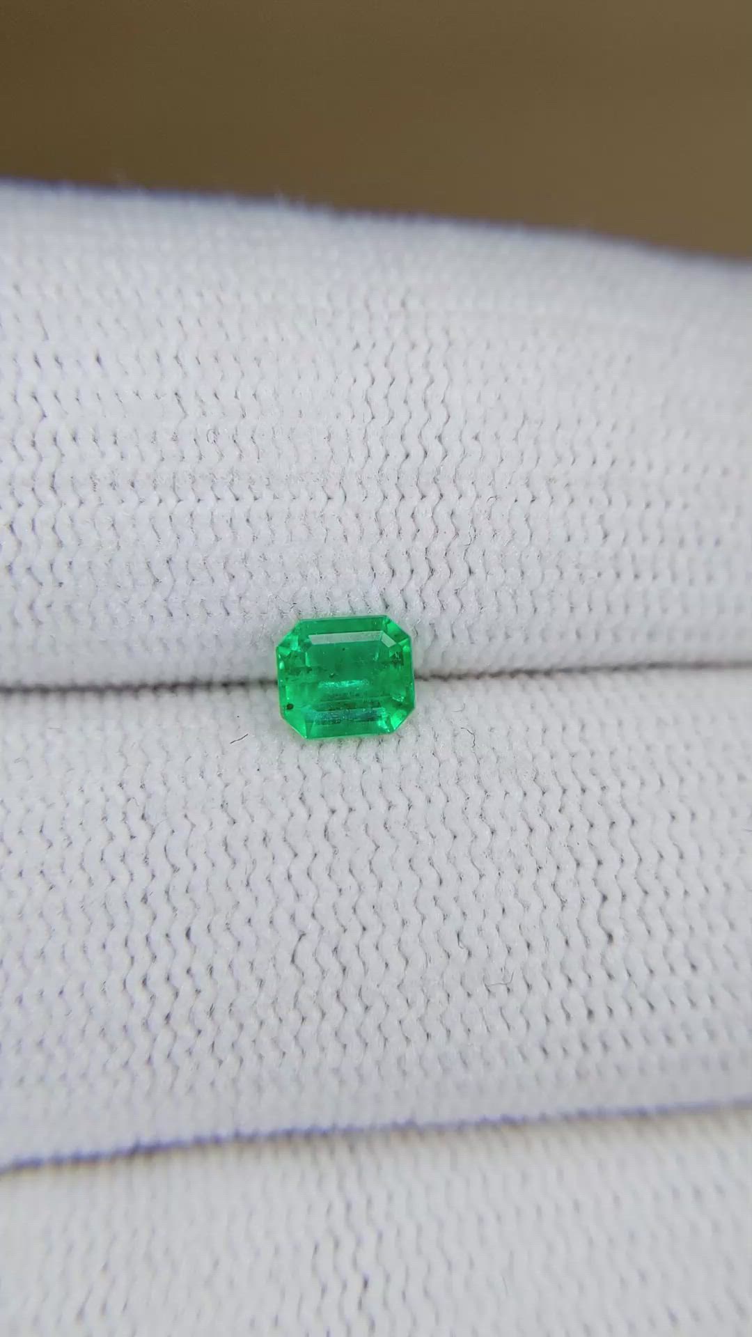 0.39 Ct. Emerald from Afghanistan Size Video