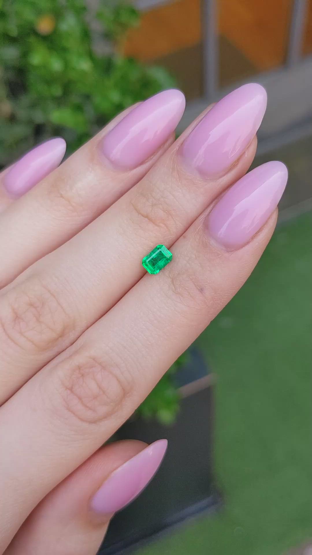 0.46 Ct. Emerald from Afghanistan Size Video
