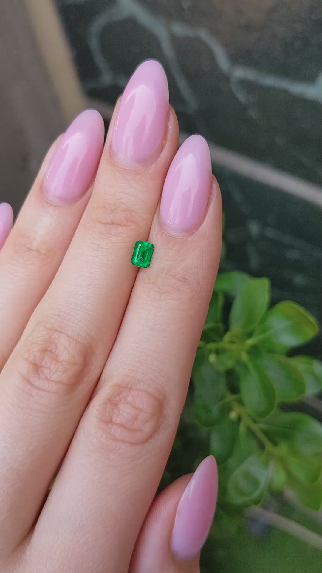 0.45 Ct. Emerald from Afghanistan Size Video
