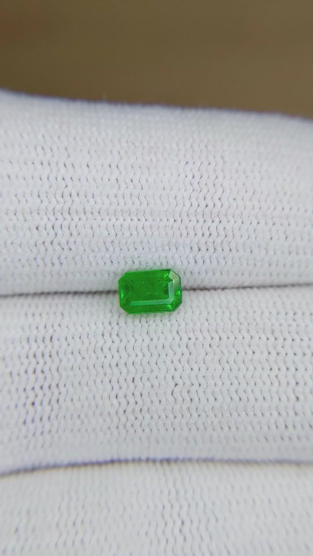 0.62 Ct. Emerald from Afghanistan Size Video