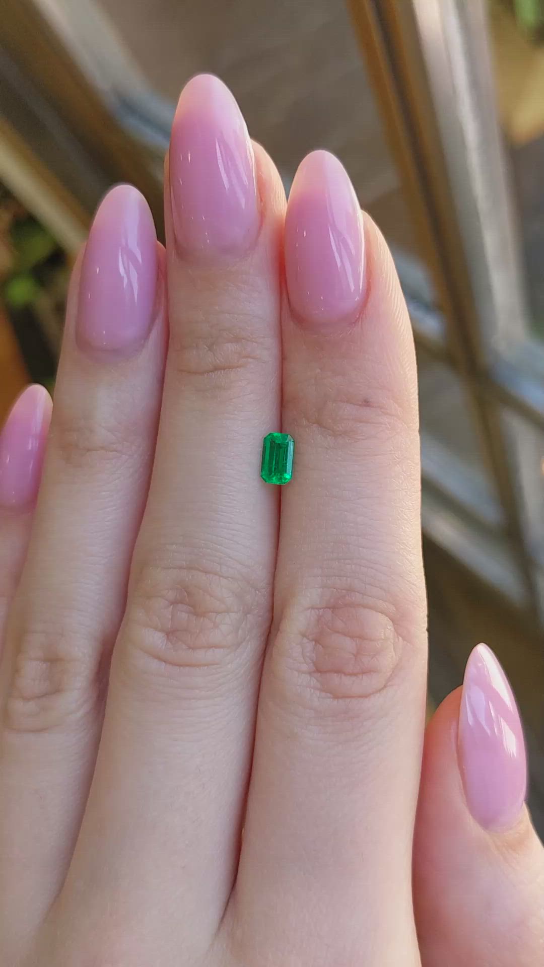 0.43 Ct. Emerald from Afghanistan Size Video