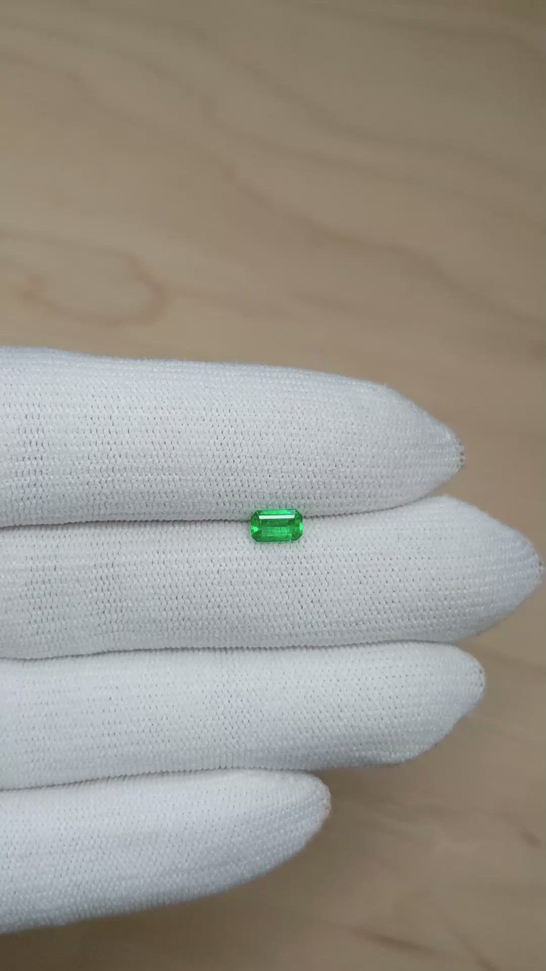 0.43 Ct. Emerald from Afghanistan Size Video