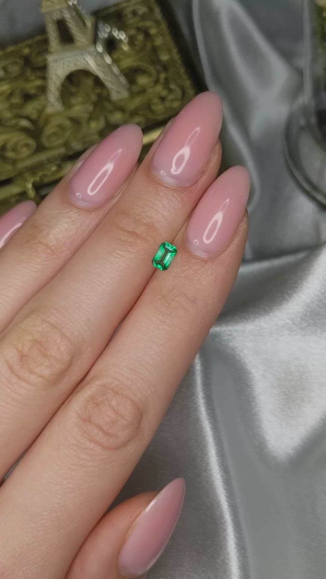 0.40 Ct. Emerald from Afghanistan Size Video
