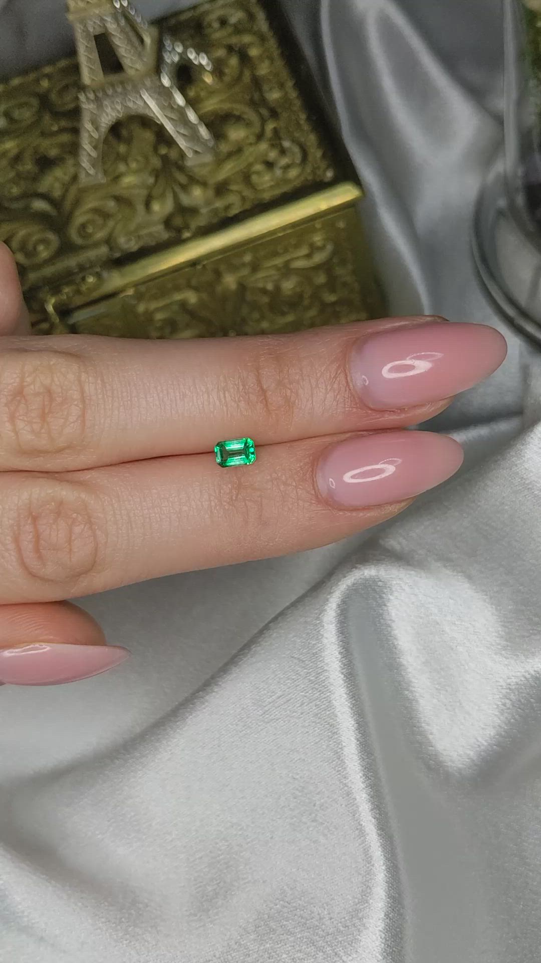 0.40 Ct. Emerald from Afghanistan Size Video