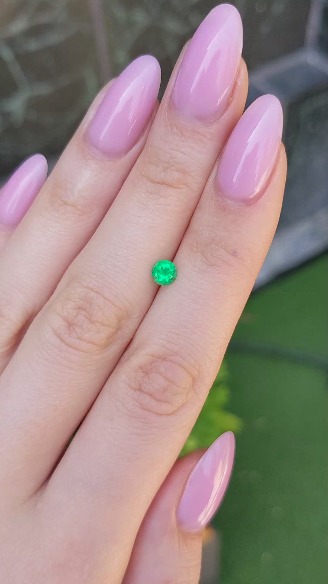 0.38 Ct. Emerald from Afghanistan Size Video