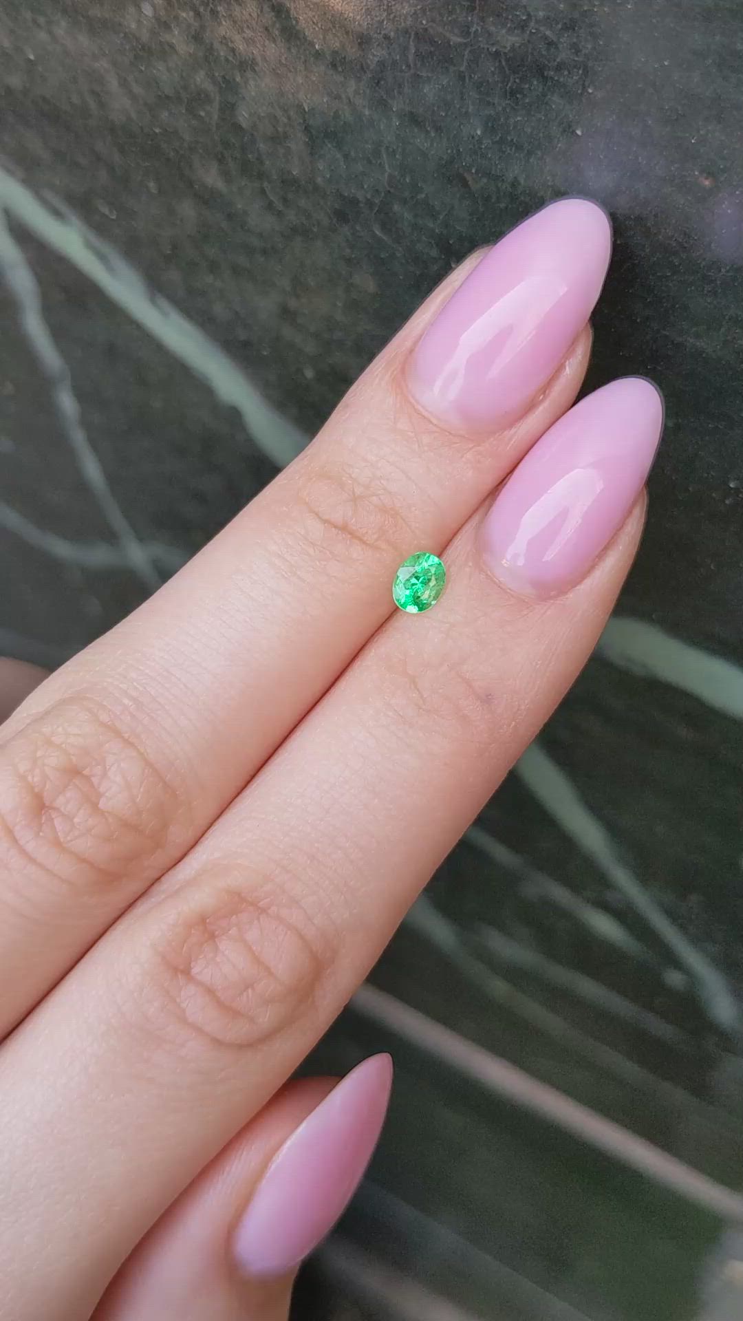 0.29 Ct. Emerald from Afghanistan Size Video