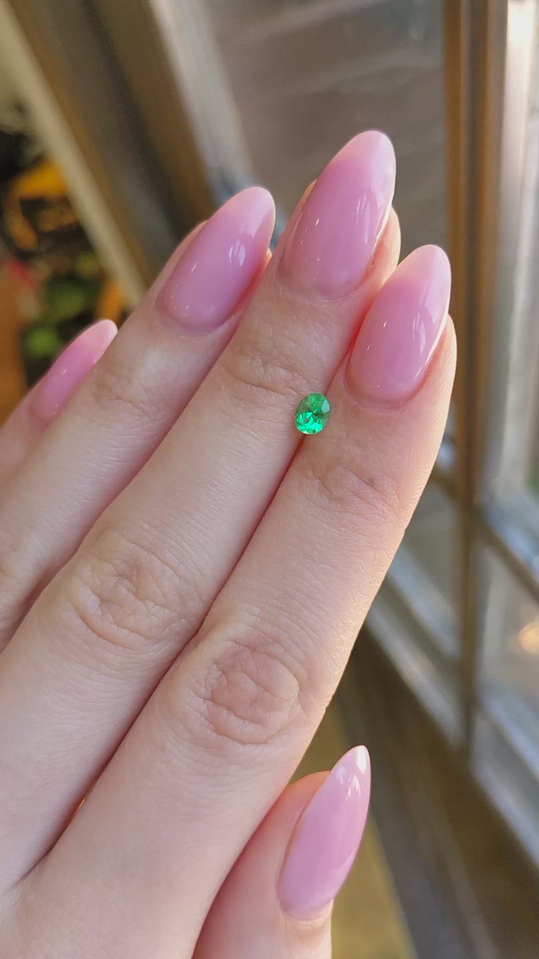 0.29 Ct. Emerald from Afghanistan Size Video