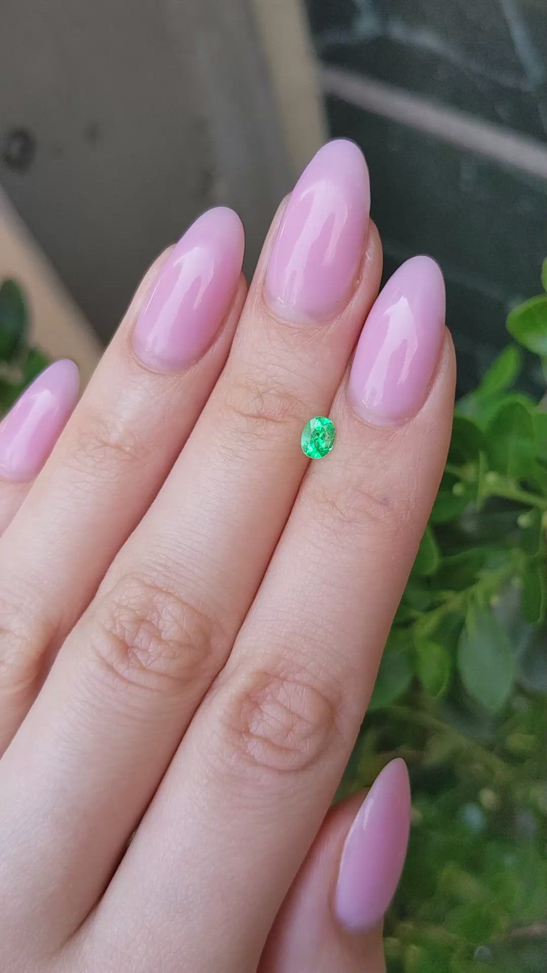 0.29 Ct. Emerald from Afghanistan Size Video