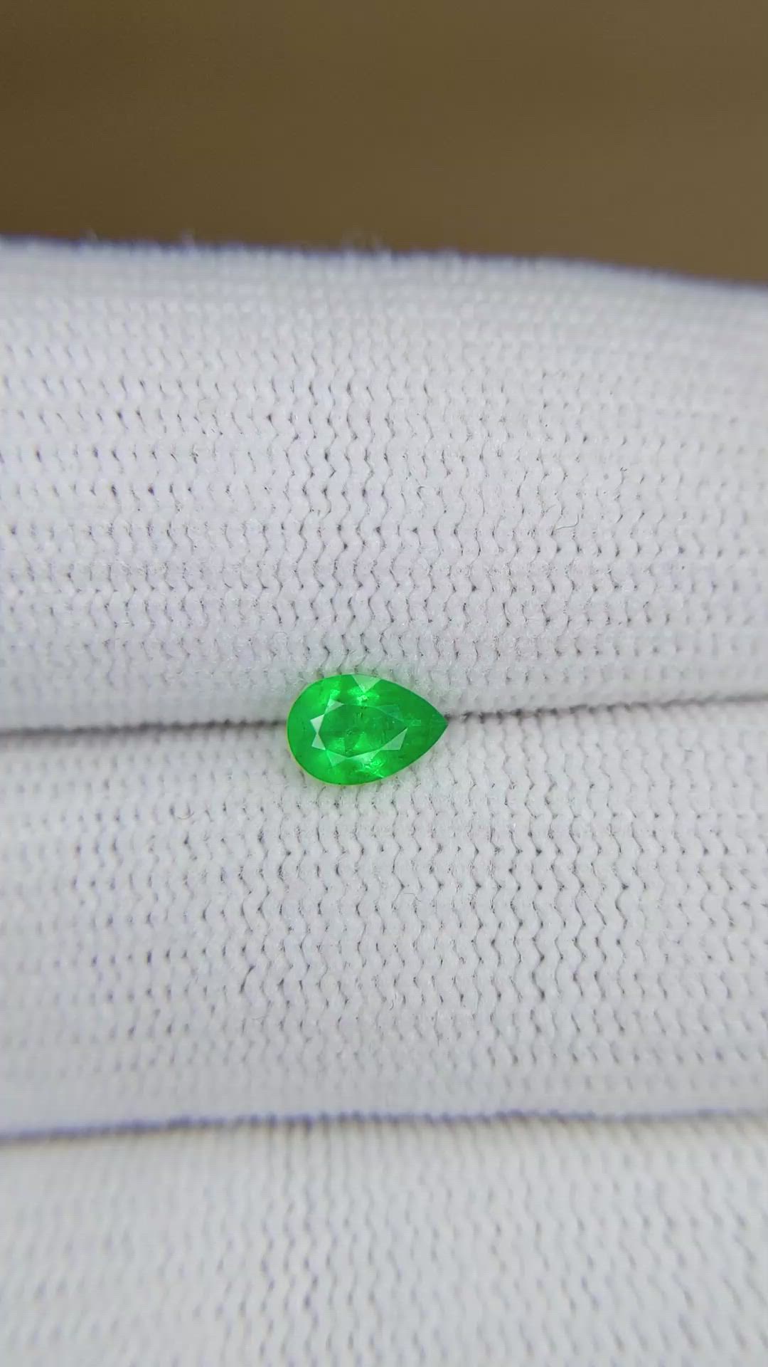0.36 Ct. Emerald from Afghanistan Size Video