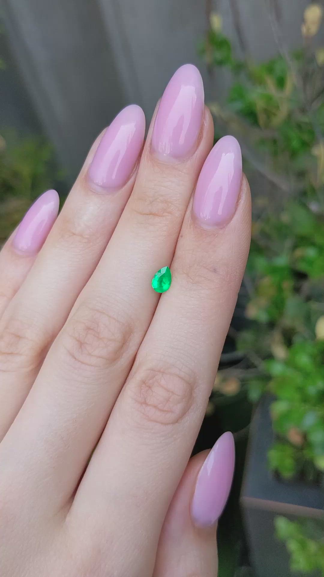 0.36 Ct. Emerald from Afghanistan Size Video