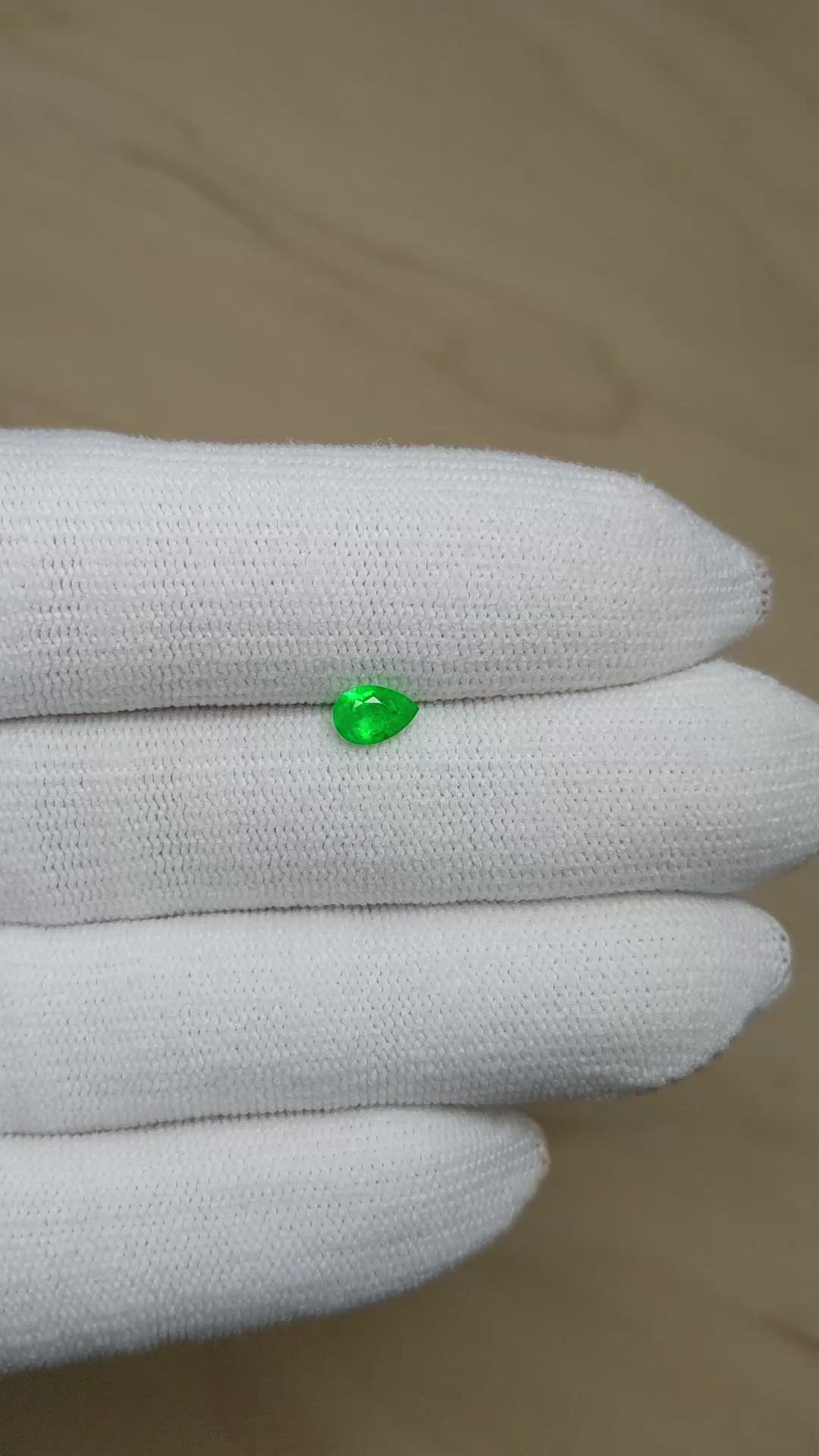 0.36 Ct. Emerald from Afghanistan Size Video