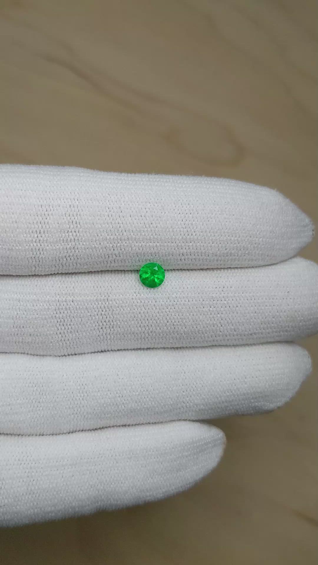 0.39 Ct. Emerald from Afghanistan Size Video