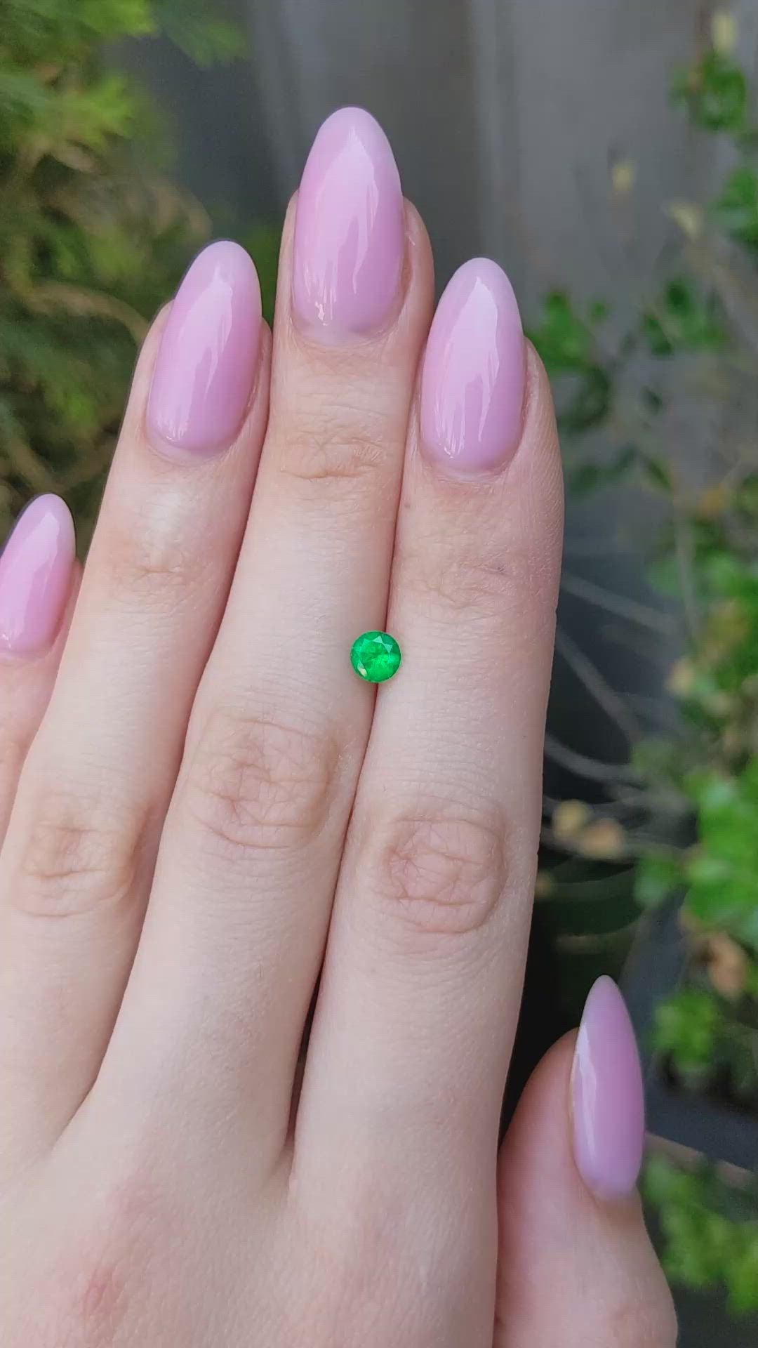 0.39 Ct. Emerald from Afghanistan Size Video
