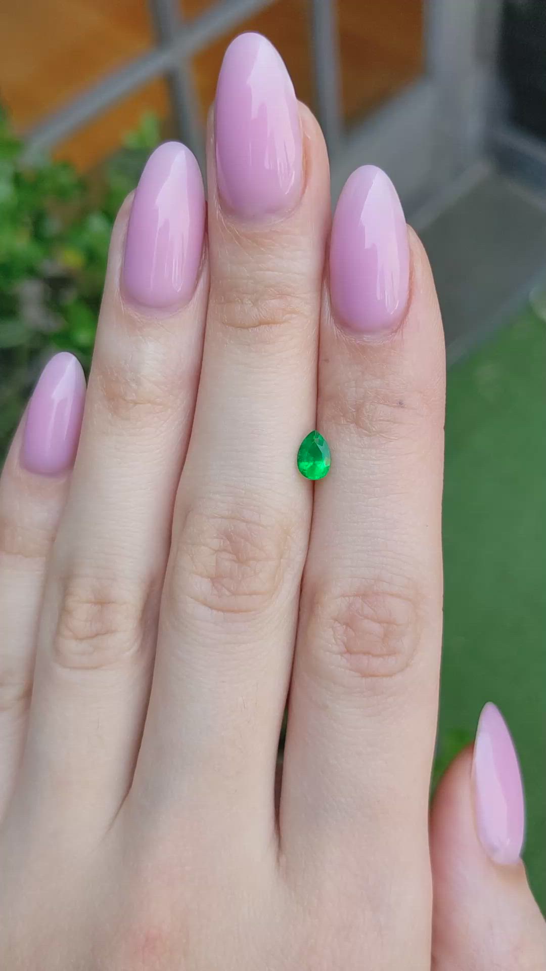 0.42 Ct. Emerald from Afghanistan Size Video