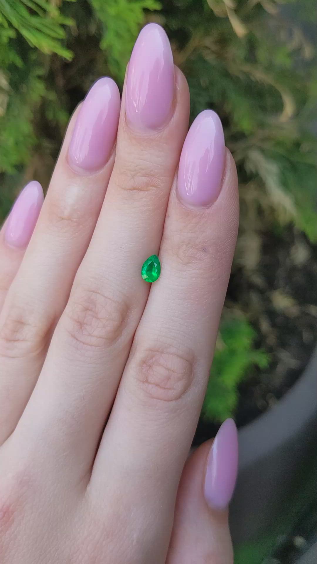 0.42 Ct. Emerald from Afghanistan Size Video